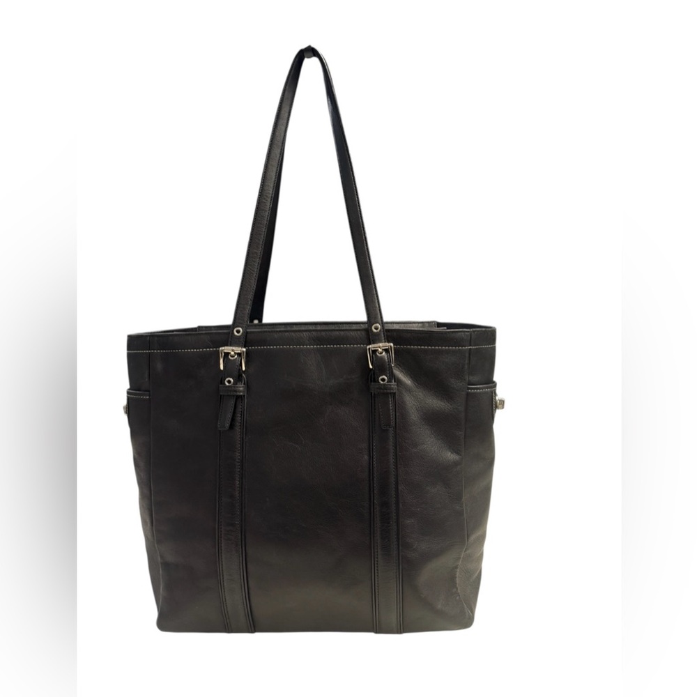 Coach Leatherware Black Leather Women’s  Tote/Handbag - Picture 2 of 8